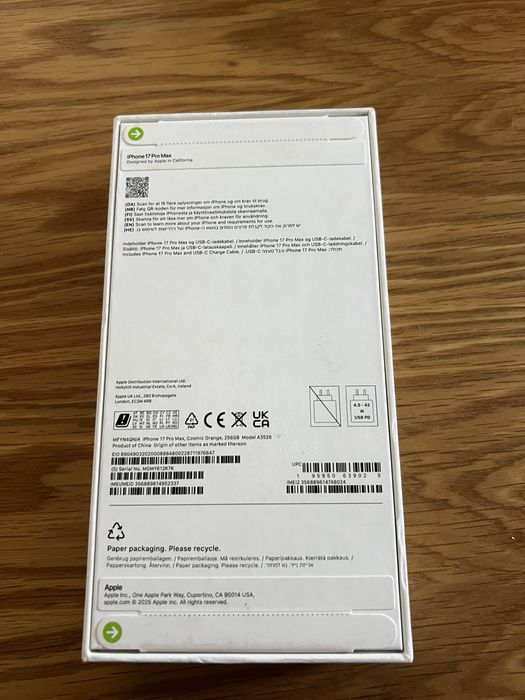 Iphone 17 Pro Max 256GB