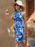 Sukienka Letnia Boho Kopertowa W Kwiaty Halter Casual Emery Rose Xl 42