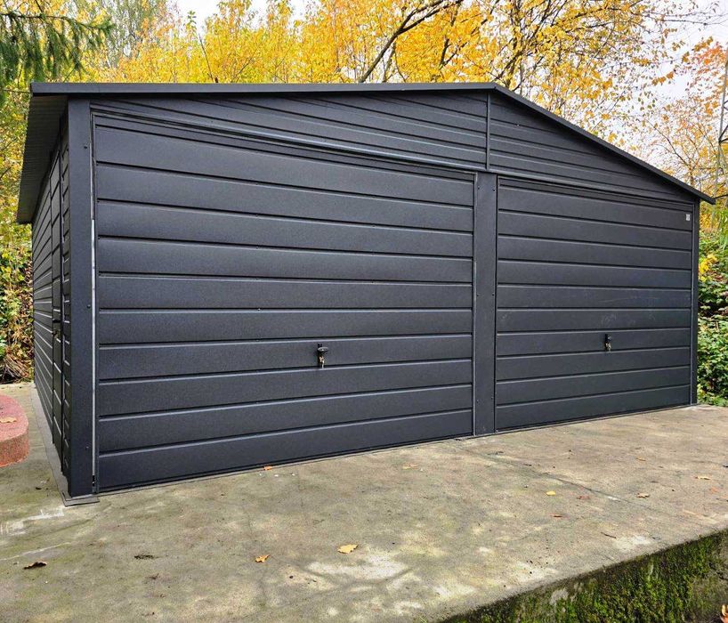 Garaż 6x5 w kolorze GRAFIT