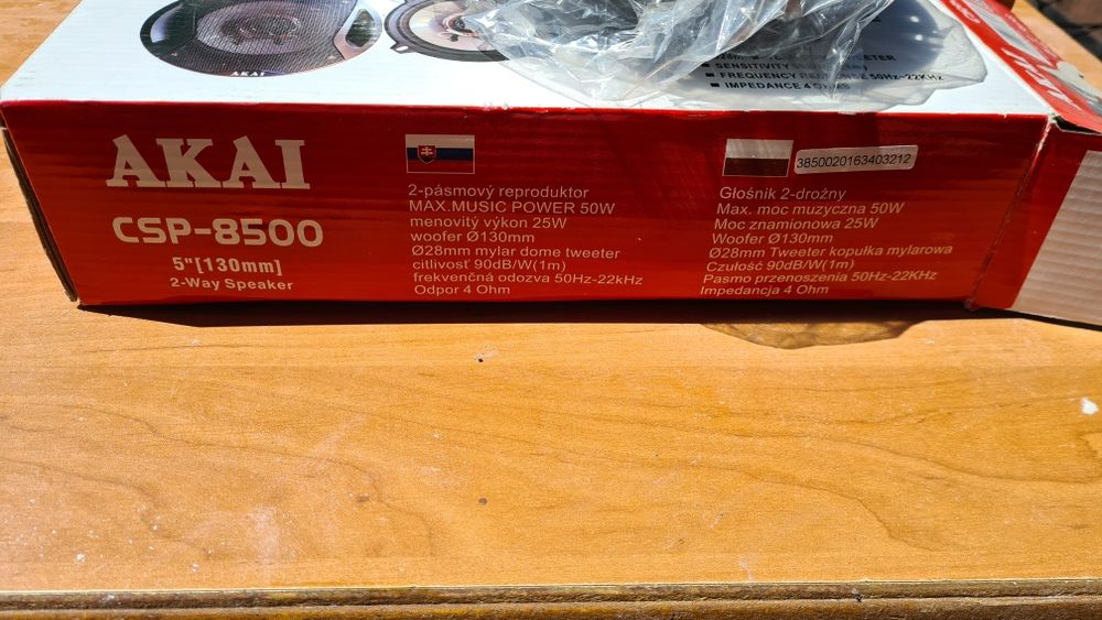Głośniki AKAI 8500 Nowe Maskownice