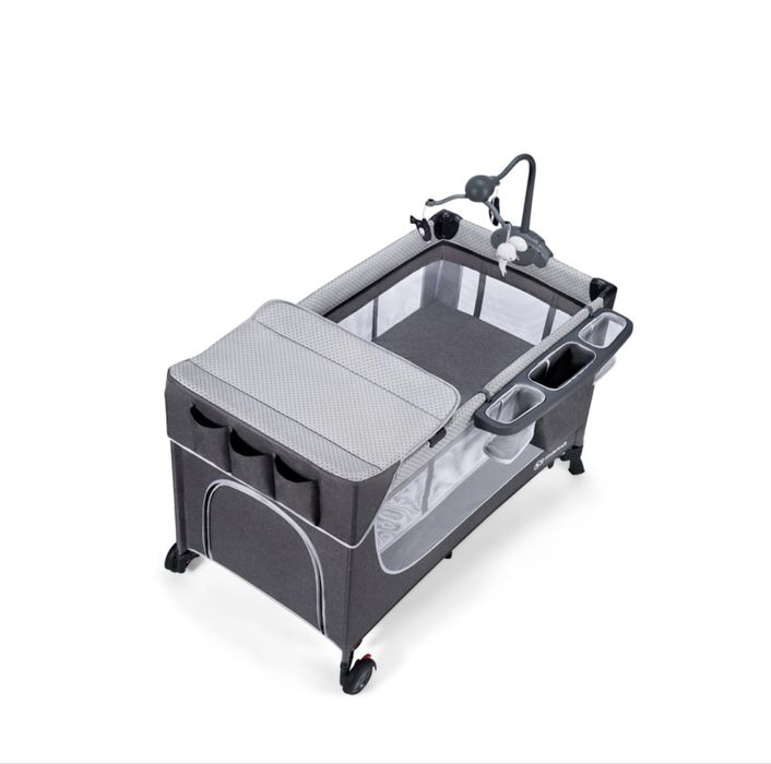 Berço de Viagem KINDERKRAFT Leody Cinzento