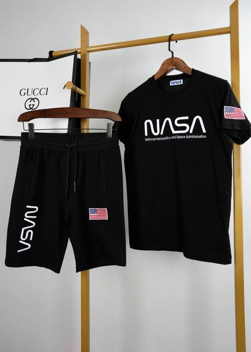 AMI PARIS мужская футболка костюм летний комплект шорты и футболка