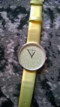 zegarek jasnozielony brokatowa tarcza Dunlop