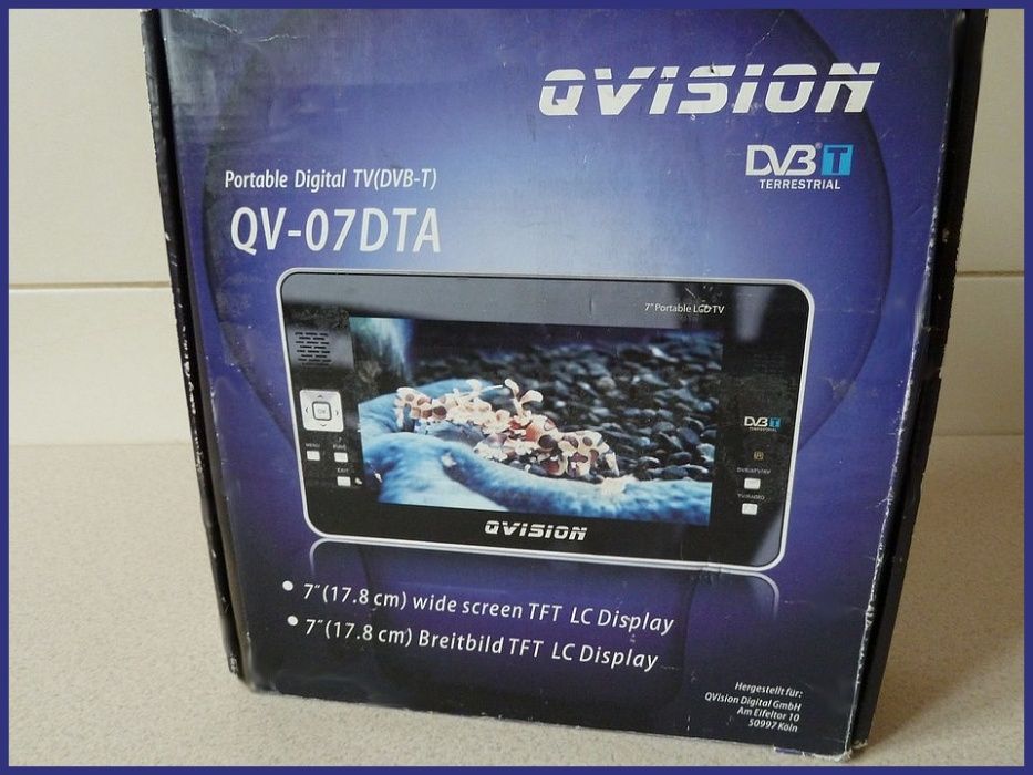 TV Qvision QV-07DTA z tunerem DVB-T.