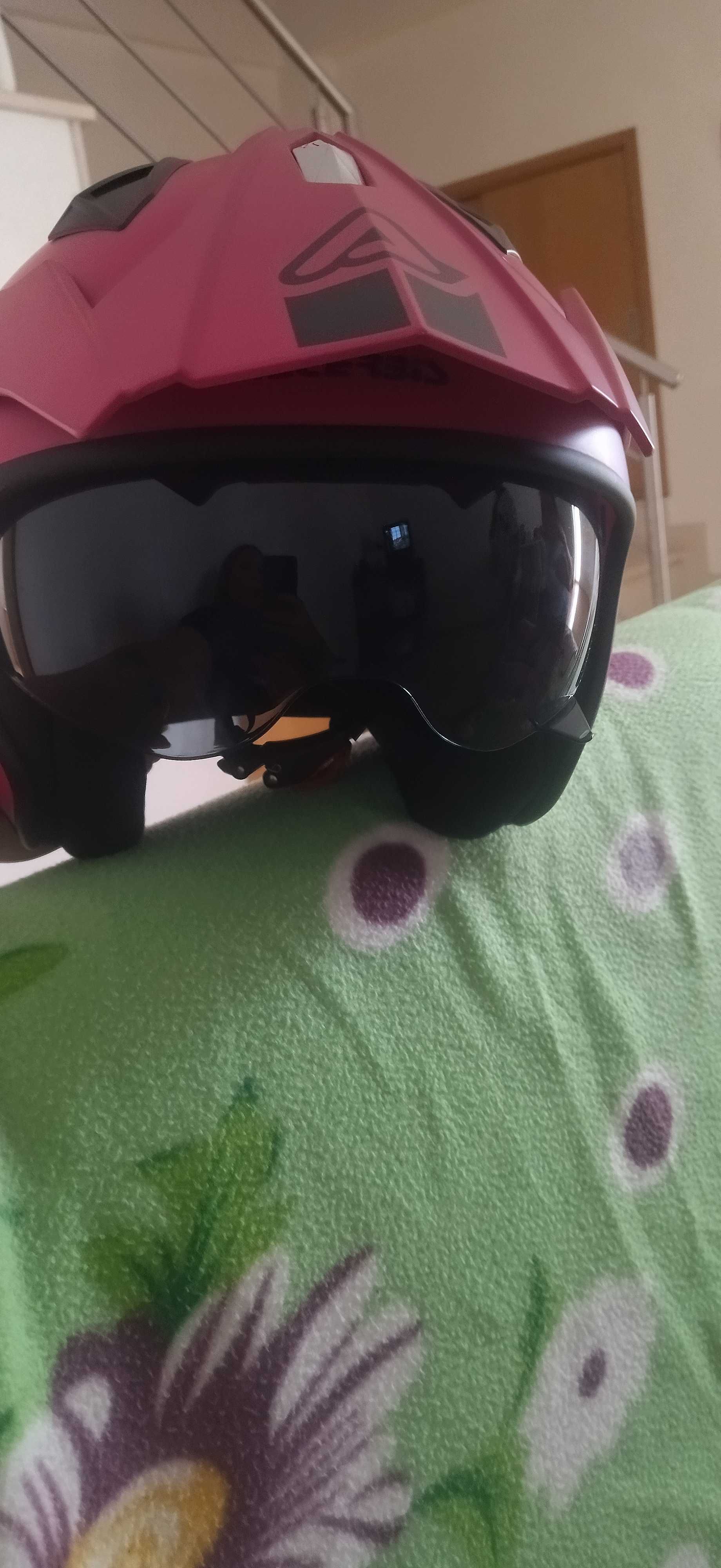 Capacete mota mulher
