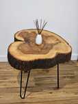 Stolik kawowy plaster drewna