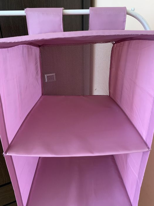 Вішак напольний для одягу IKEA Mulig з полицями Skubb Вішалка Штанга