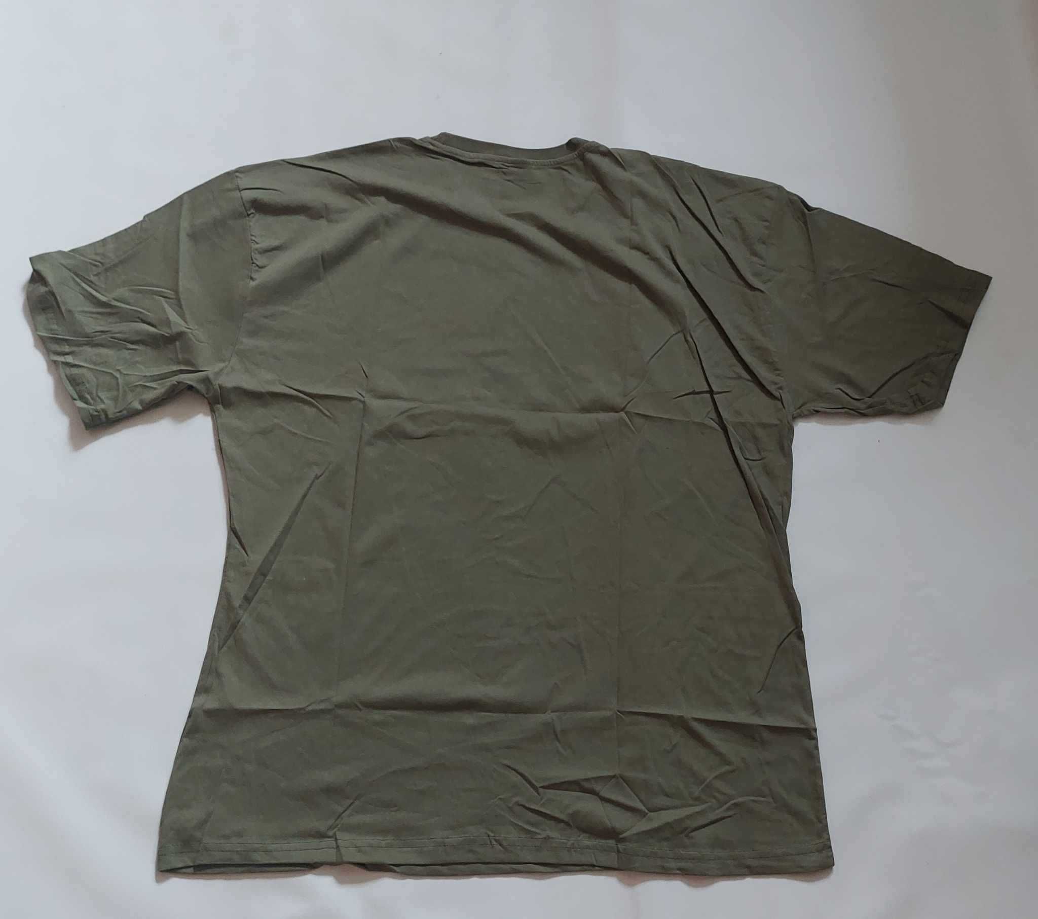 Koszulka męska duży t-shirt męski bawełna Dynamic 8XL obwód 138 cm