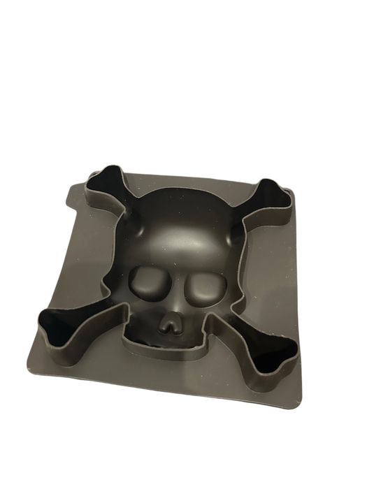 Zestaw 2 silikonowych foremek czaszka i dynia nr.8003