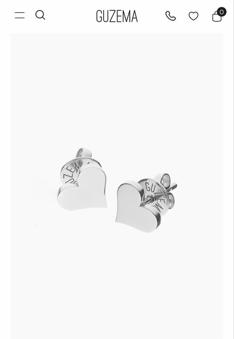 Сережки з білого золота Guzema Sova Van cleef Cartier messika