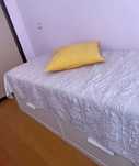 Cama indiv/dupla c/2 gav, branco, 80x200 cm/ 160x200 cm- IKEA Brimnes
