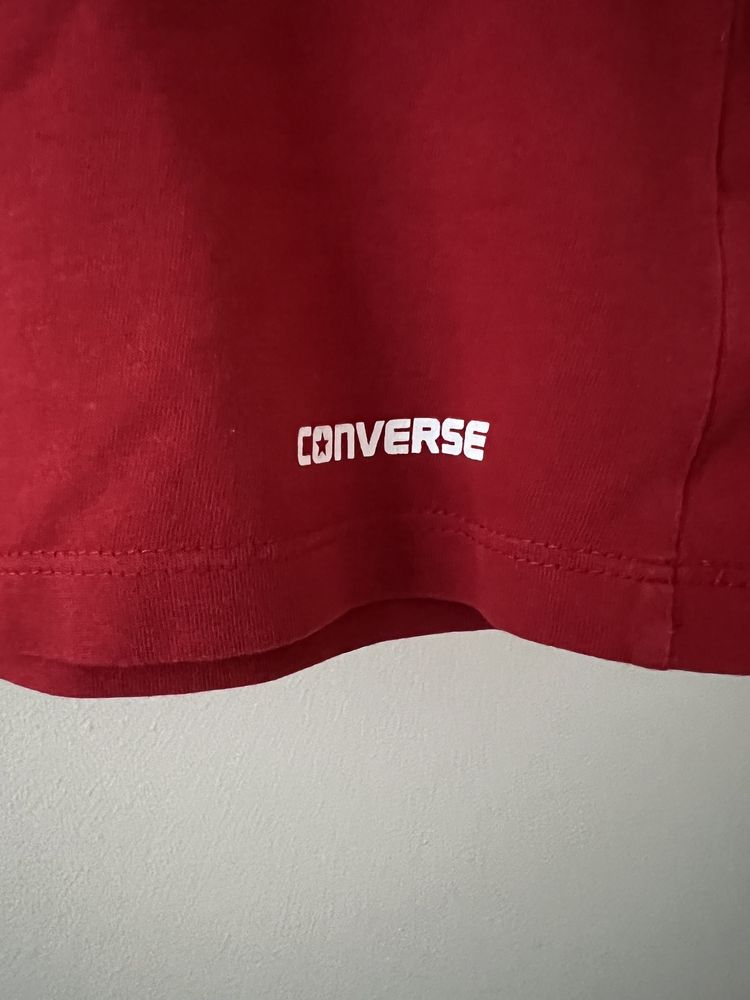 Converse  czerwony t-shirt premium markowy r. 3-6 mc 62-68 cm