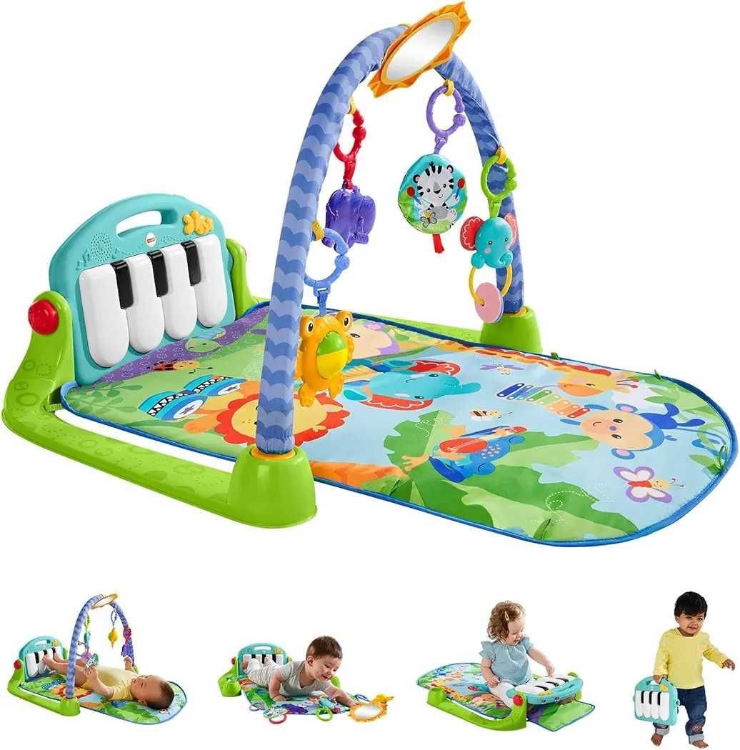 Fisher-Price Tapete de ginásio para bebés com piano com sons