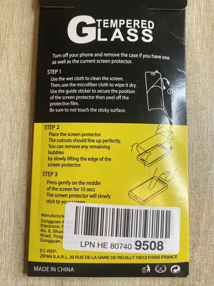 Premium glass screen protector