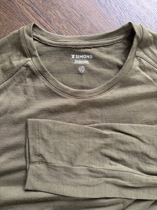 Koszulka męska trekkingowa z dł. rękawem Simond - Merino - rozmiar XL