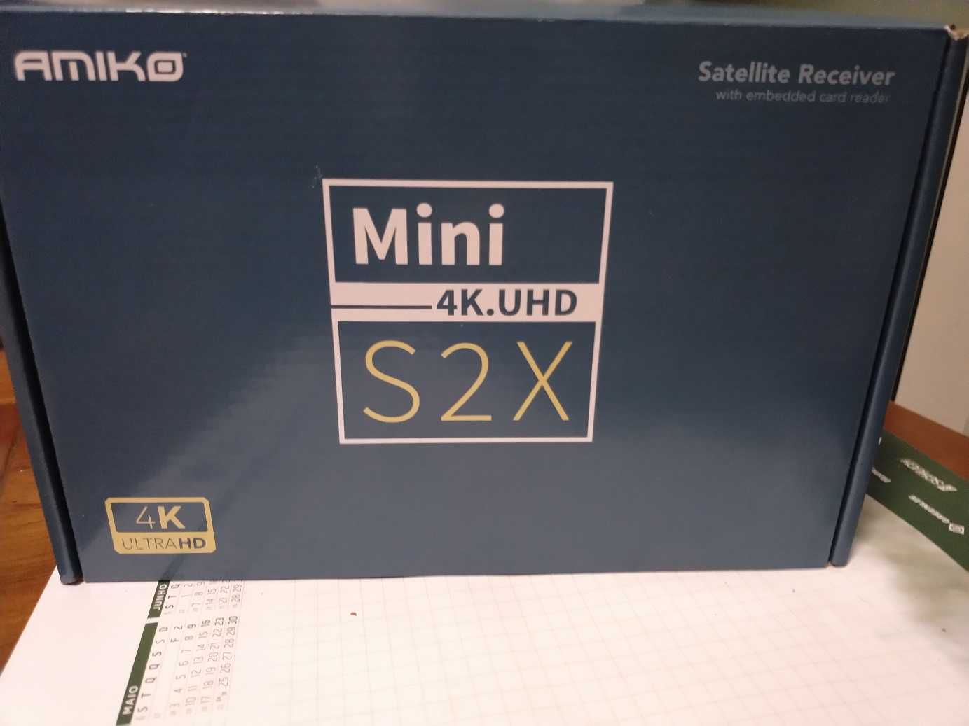 Receptor satélite Amiko mini HD 4K novo