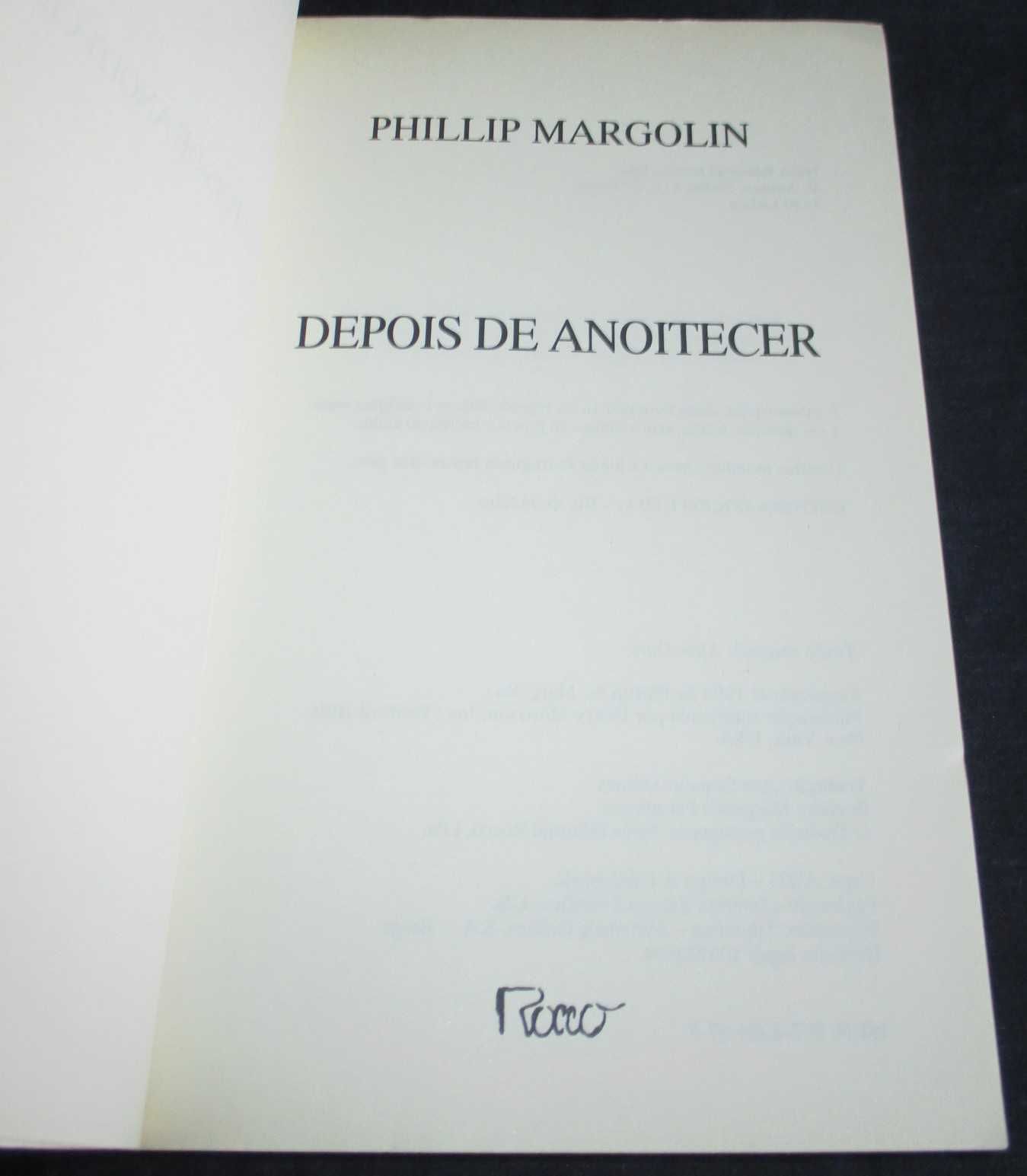 Livro Depois de Anoitecer Philip Margolin