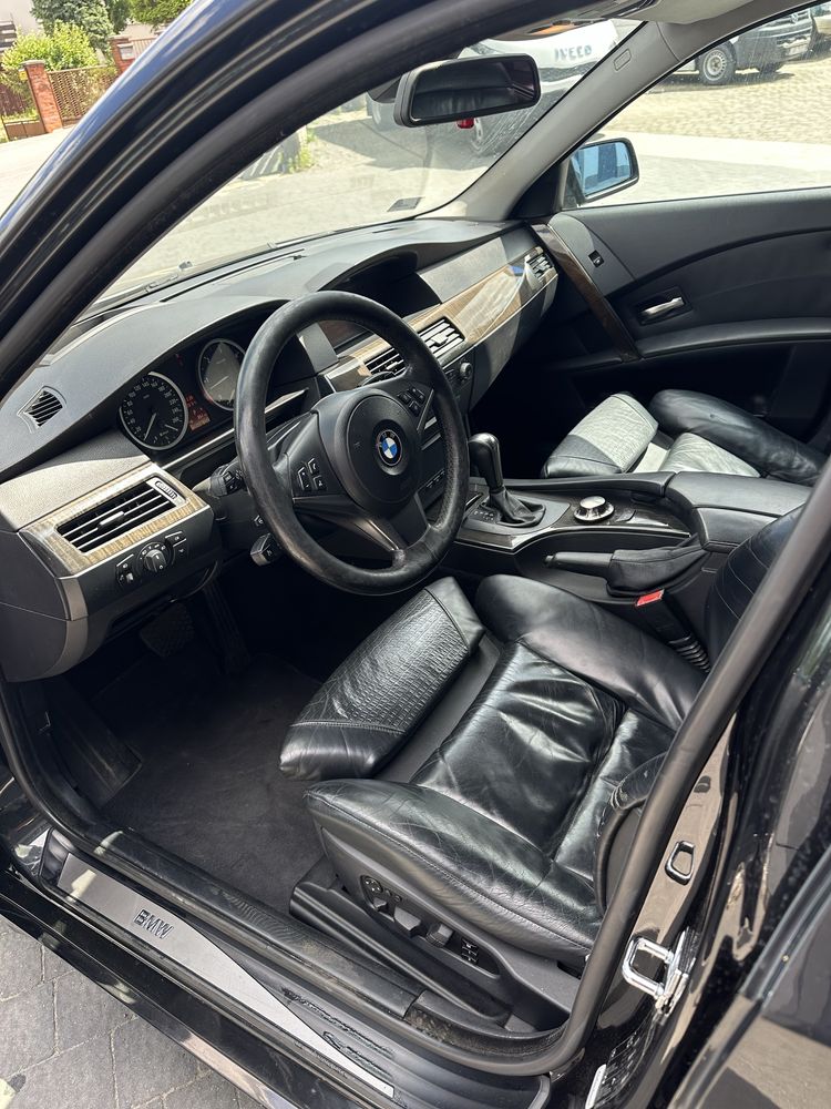 Bmw e60 530d / komforty / masaże / grzana kierownica / HEAD-UP /
