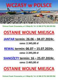 WCZASY NAD BAŁTYKIEM ostanie wolne miejsca