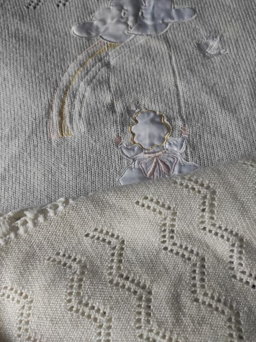 Kocyk dla dziecka ażurowy