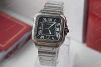 Часы Cartier Santos Silver-Black