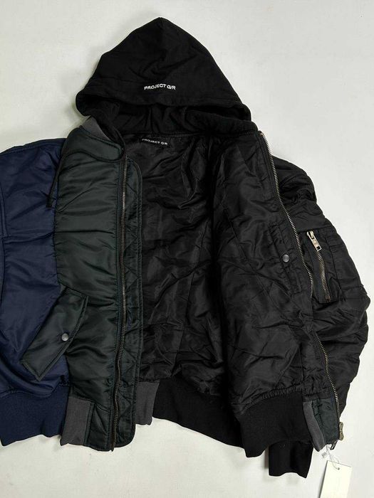 Project GR бомбер черный куртка курточка різнокольрова зіпка S M L