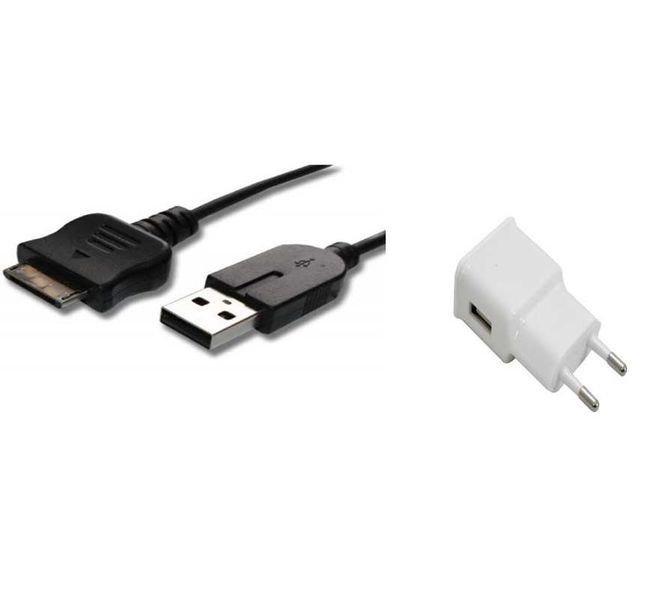 Cabo USB Para Playstation Portable GO/ PSP Go e Adaptador de Corrente