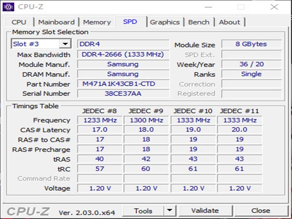 DDR4 16GB Samsung 2666v