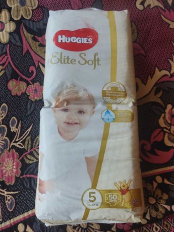 Продам Подгузники Huggies Elite Soft размер 5 (12-22 кг), 50 шт