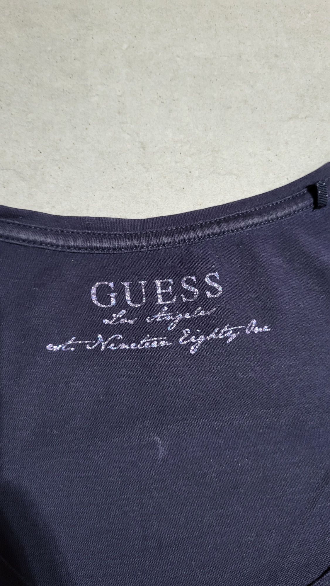 Guess koszulka t-shirt rozm M granatowa