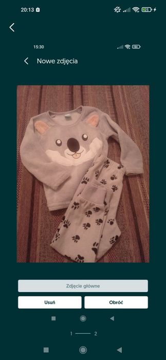 Puszysta piżamka 110/116