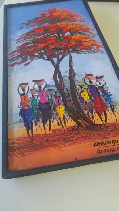Pintura artesanal de Angola [410*210mm]