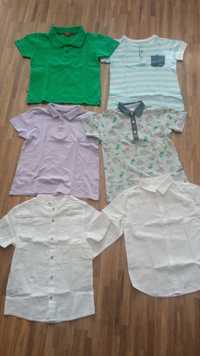 T-shirty i koszule rozm. 116,122. 6 szt.