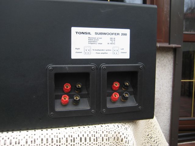 Subufer Sobofer Subwoofer Tonsil 200 Watt 8Ohm
