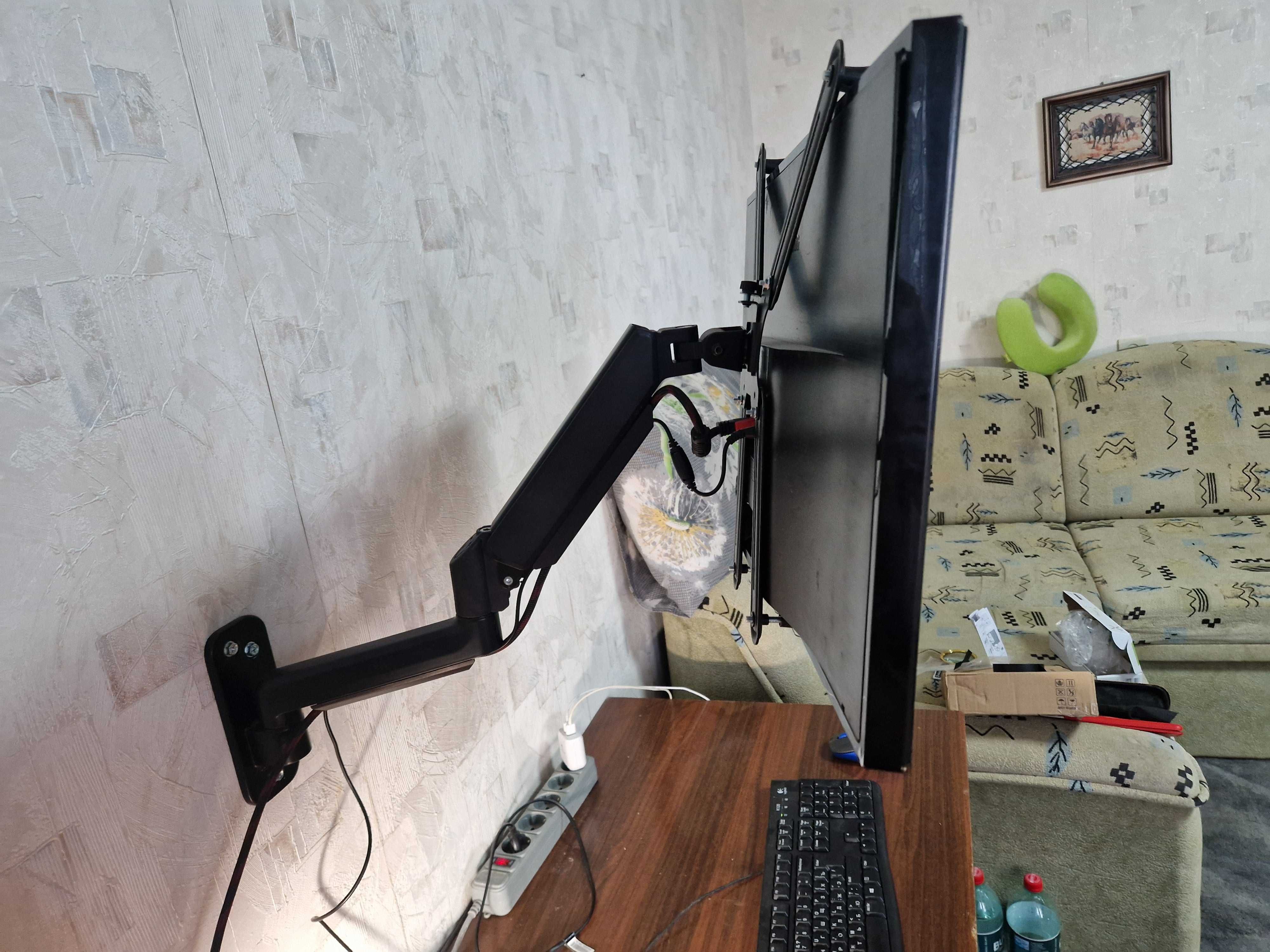 Газовий кронштейн для кріплення монітора (LED-телевізора) на стіну.