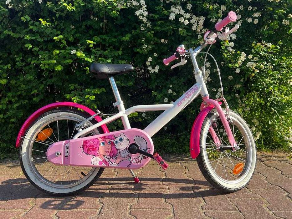 Śliczny rowerek B-tween dla dziewczynki 16