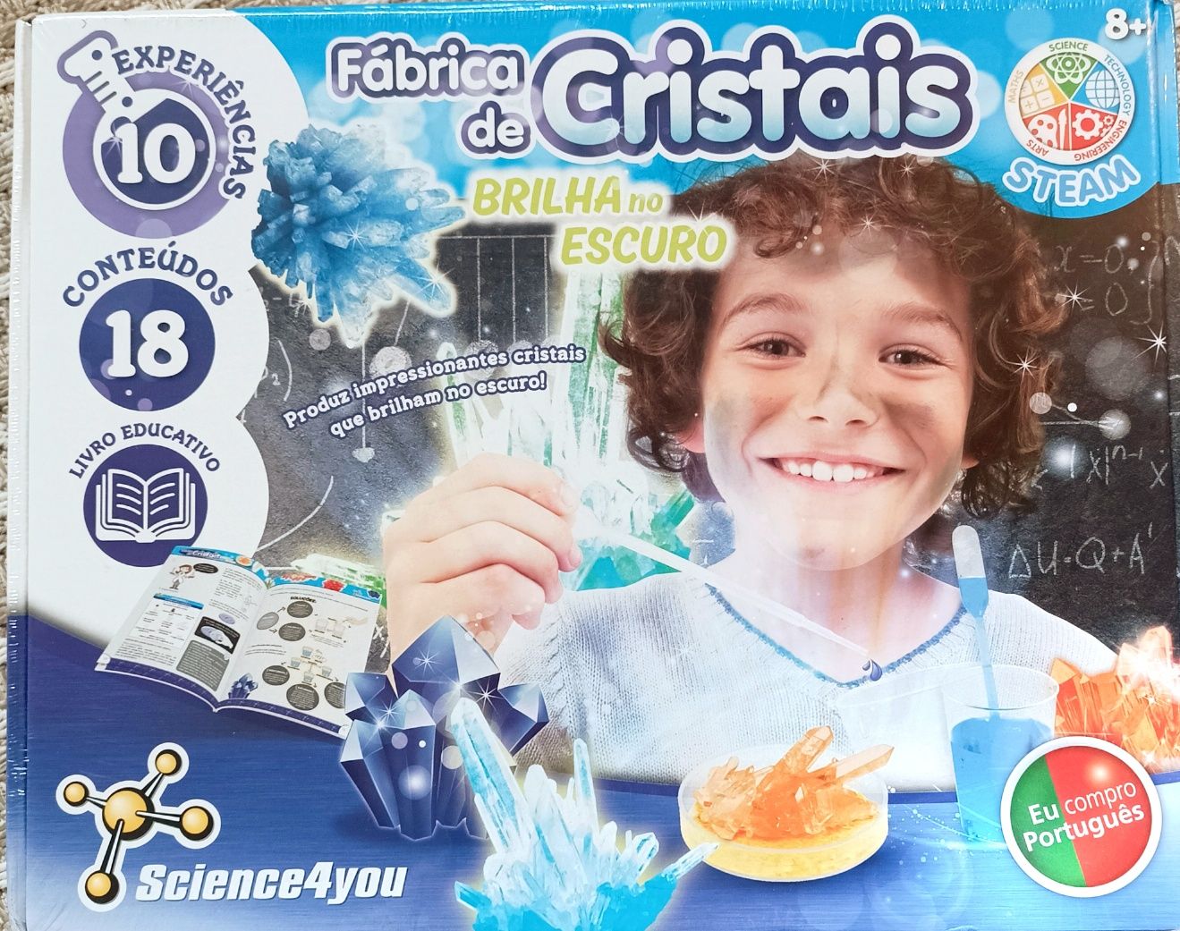 Fábrica de Cristais Kit brilha no escuro Science4you