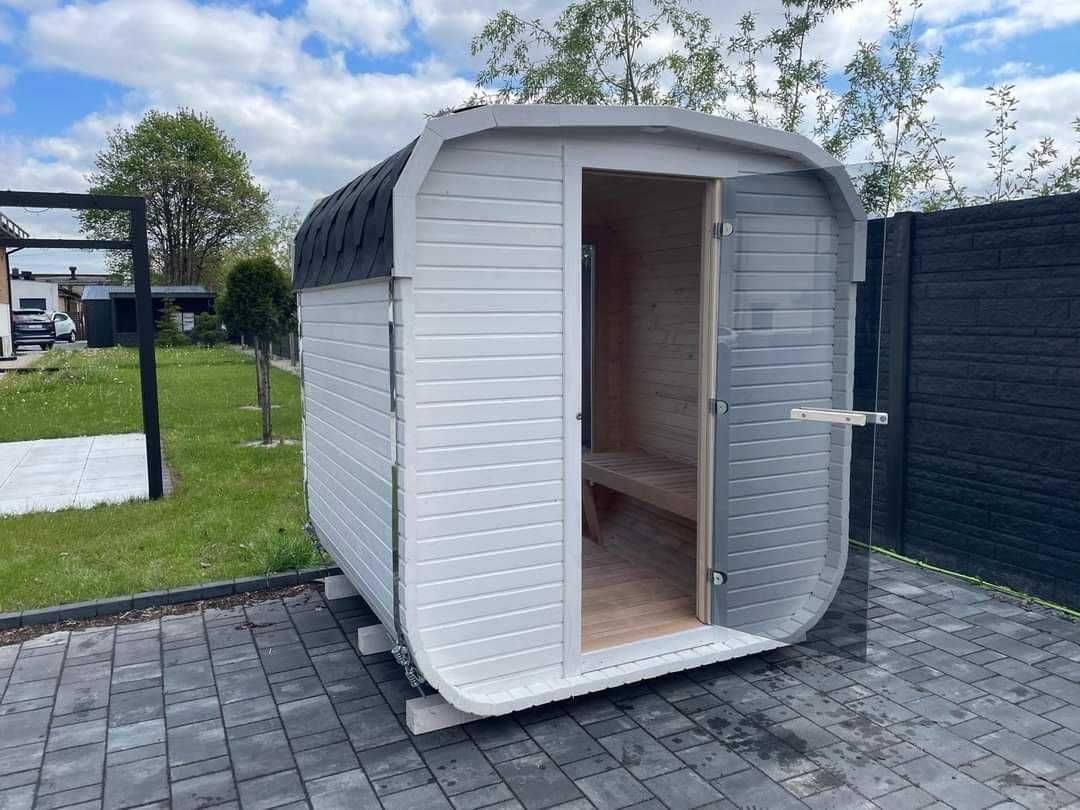 Sauna Ogrodowa Beczka Panorama Fińska Ruska Bania z Piecem - Producent