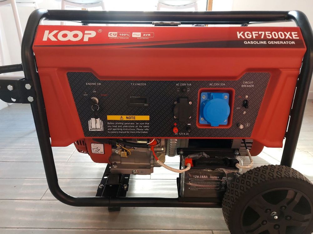 Бензиновий генератор з електростартером KOOP KGF-7500XE 6.5 кВт