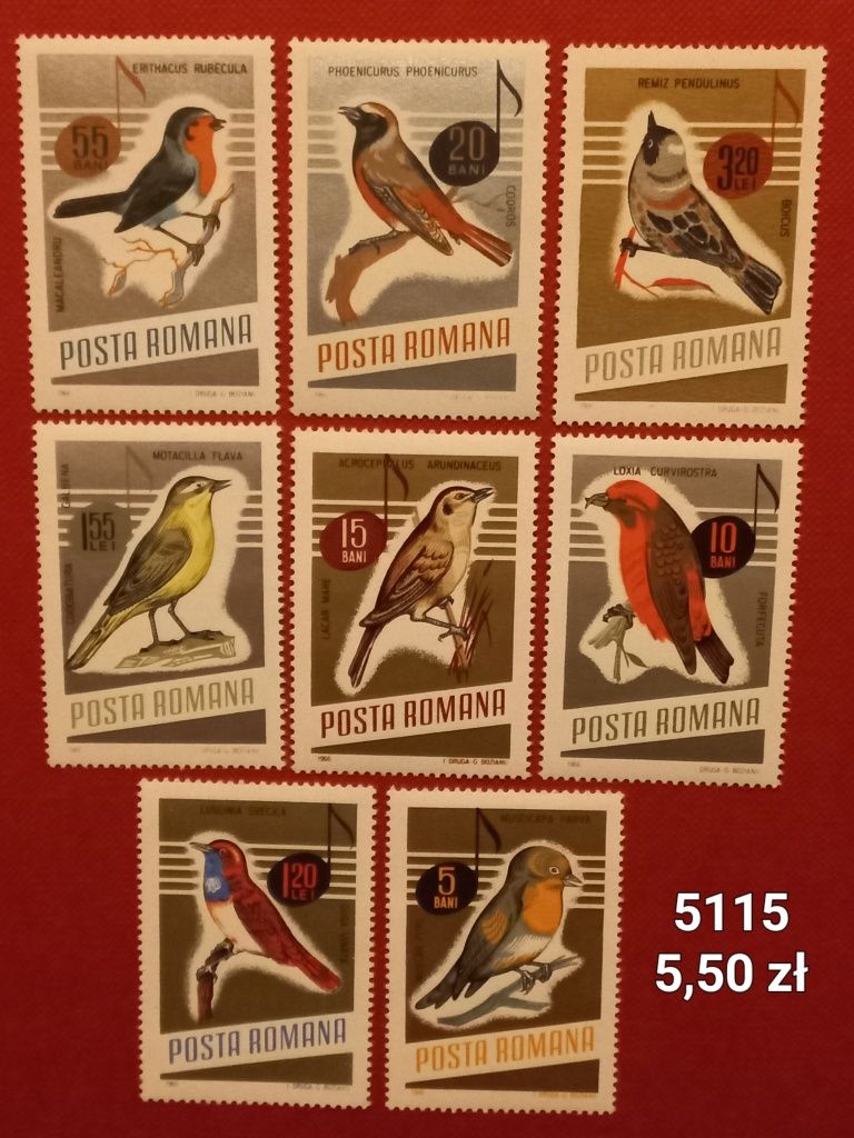Znaczki pocztowe- fauna/Rumunia 3