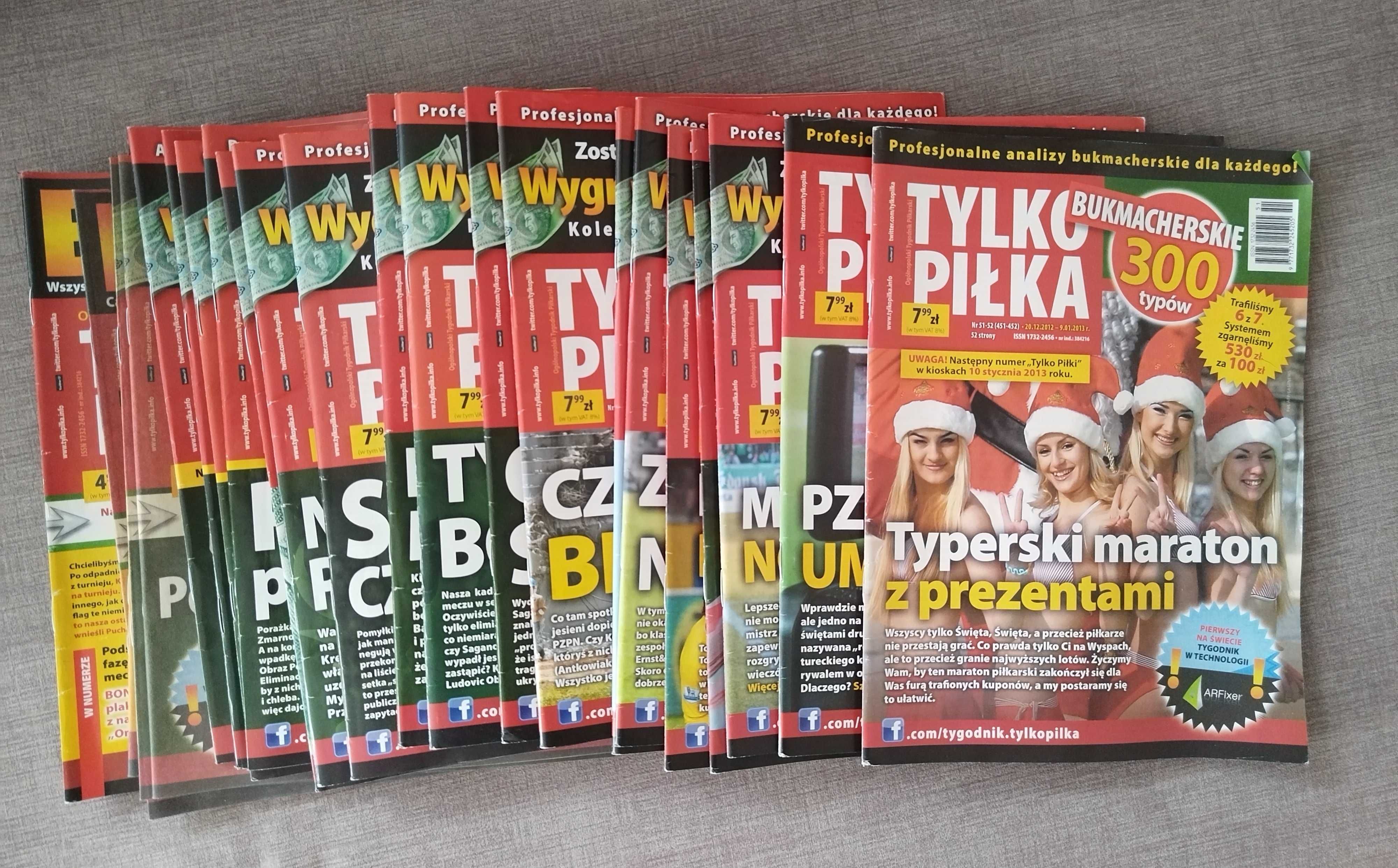 Tygodnik Tylko Piłka nr 1-20 i 25-52 rok 2012 EURO