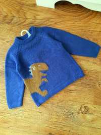 Sweter sweterek oversize z dinozaurem Zara 104