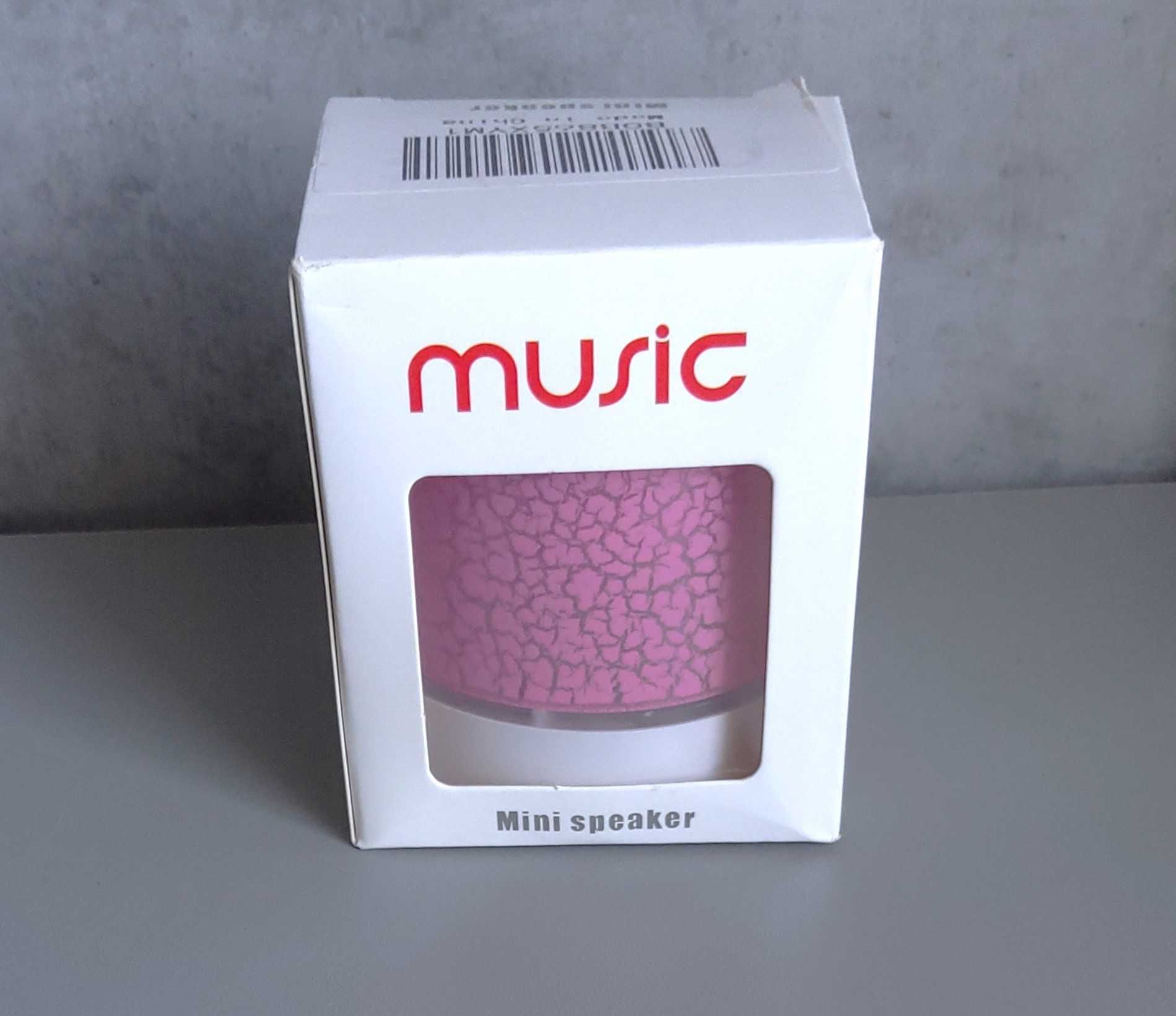 Mini Głośnik bezprzewodowy przenośny bluetooth różowy Nowy