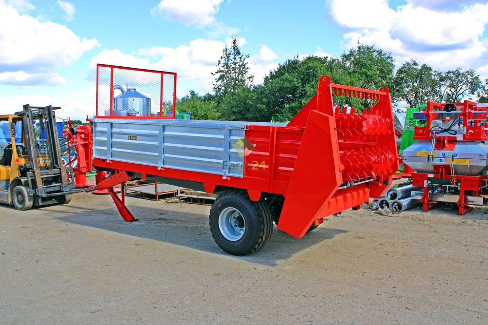 Rozrzutnik obornika 3.5t 4.5t Rozrzutnik jednoosiowy / tandem 2osiowy