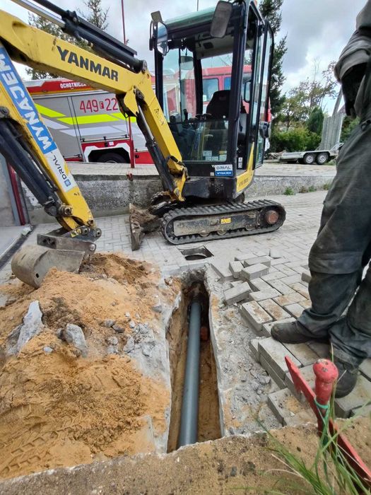 Izolacja fundamentów drenaże hydroizolacja minikoparka odwodnienia