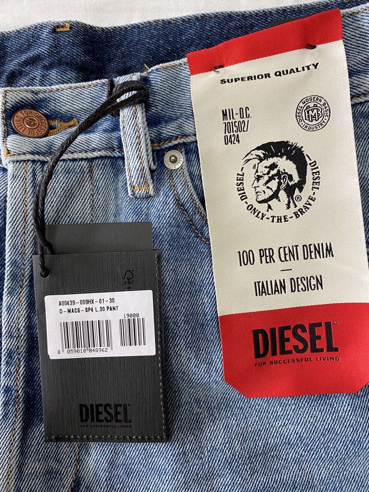 Spodnie Jeansy Diesel D-Macs-Sp4 30/30 Nowe