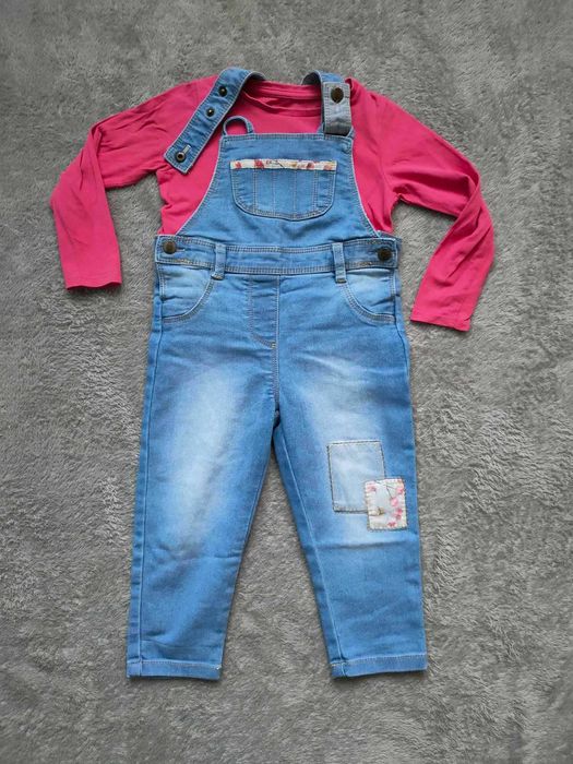 Ogrodniczki dziewczęce rozmiar 92