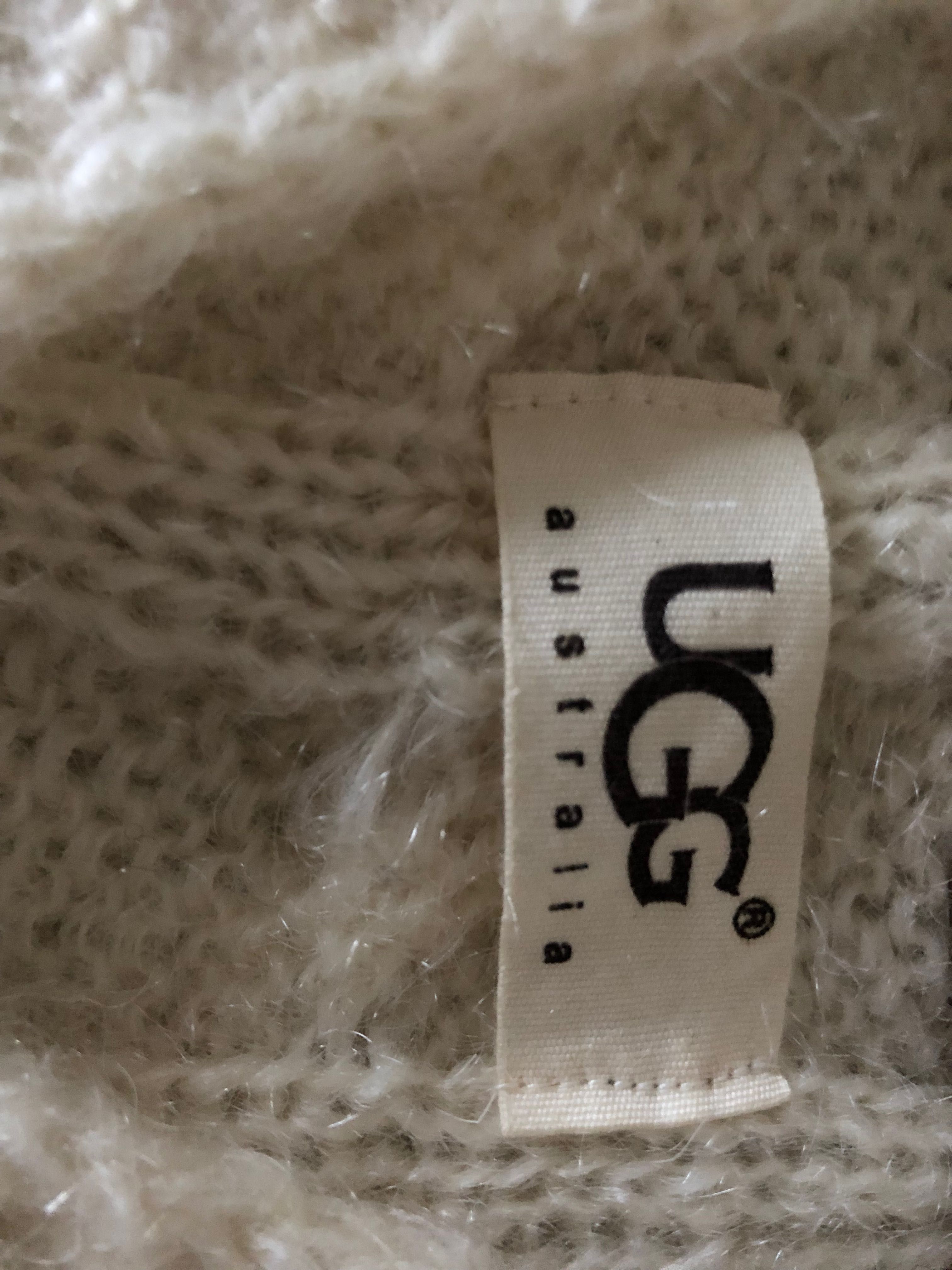 Luksusowy Oryginalny wełniany sweter z kapturem UGG Australia L