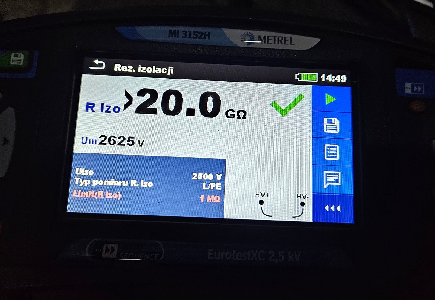 Przeglądy elektryczne okresowe, pomiary