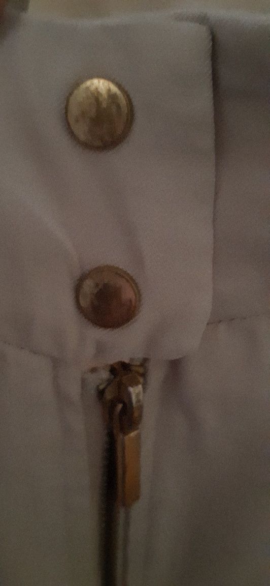 Kurtka parka cienka narzutka beżowa Zara Basic roz.M